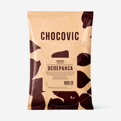 Шоколадная глазурь белая CHOCOVIC "Эсперанса" 1 кг ISF-T1CHVC-69B	