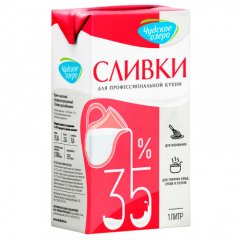 Сливки ультрапастеризованные Чудское озеро 35% 1 л 